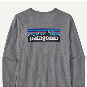 Patagonia Men's Gray Crewneck Sweater with Logo